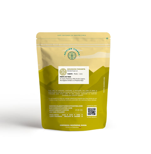 Café Bourbon Pimienta proceso experimental de especialidad Cauca Colombia Native Root