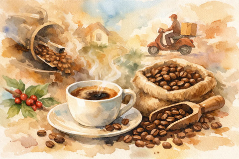 Café recién tostado a domicilio sí se nota