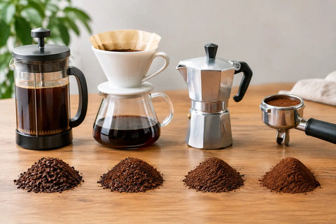 Cómo moler café correctamente según tu método