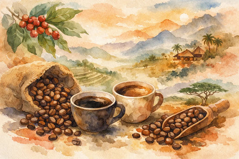 Blends de café de especialidad con origen